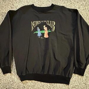 Black Golf Graphic Long Sleeve